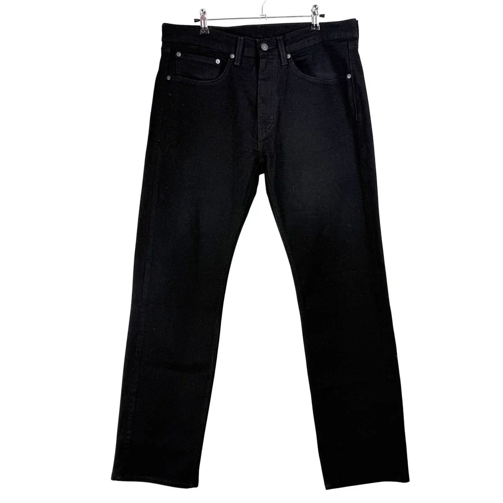 Levi's‎ 506 Straight Jeans Mens 34x32 Black Denim Standard Fit Gorpcore Minimal